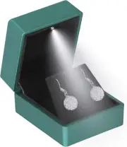 LED Stud Earring Jewelry Gift Box for Proposal, Wedding, Engagement，Birthday Lux