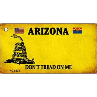 Arizona Dont Tread On Me Novelty Metal Key Chain KC-8835