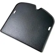 Direct Store DC135 6557 Cast Iron Griddle for Weber Traveler Portable Gas Grill, Double Sided Reversible Black Cooking Griddle for Weber Traveler 9010001 Outdoor BBQ Grill Replacement Part