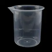 200ml/6.8oz Plastic Graduated Beaker (1 Pack), Transparent PP Measuring Cup M...