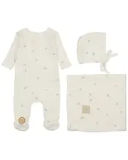 Mon Tresor Pointelle Posies Layette Set