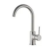 Amelie Sink Mixer Gooseneck Pin Brushed Nickel BDO250807BN