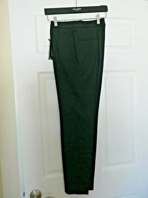 Yves Saint Laurent Paris Hedi Slimane black slim pants size F42
