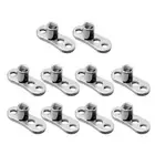 10x Flat CZ Dermal Tops Piercing Jewelry Stainelss Steel Piercings Dermal Anchor