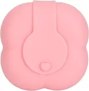 Silicone Cotton Pad Bag Washable Dustproof Powder Puff Case Portable Cotton Pad Storage Bag for Travel Camping