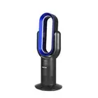 Bladeless Electric Fan Cooler Heater Air Cool Sleep Timer Remote