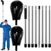 Gutter Cleaning Tools, 320Cm/10.5Ft Telescopic Gutter Cleaning Brush, 8 Gutter C