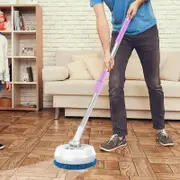 Danoz - Electric Mop 180 Rotatable Round Broom Adjustable Super Absorbent Floor Cleaner Window Cleaning Tool For Hardwood Tile Bathroom