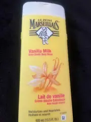 LE PETIT MARSEILIAIS VANILLA MILK EXTRA GENTLE BODY WASH MOISTURIZES 13.5FL OZ