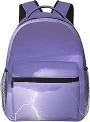 [CHRYSM] Backpack For Girls Boys Teens Schoolbag,Bookbag,Lightning Storm Daypack For High School,College,Travel,Work
