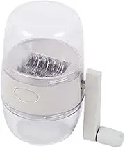 Generic Spice Mill Nut Chopper Multipurpose Removable Manual Hand Crank Mini Spice Grinder Dry Fruit Grinder for Walnuts Beans Filberts Coffee Bean, White, 15cmx15.5cm
