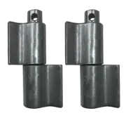 WELD ON HINGE 20mm LONG PIN STANDARD WINGS Blue Zinc Twin Pack - Pin Socket Set
