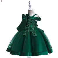 在飛比找ETMall東森購物網優惠-Girls shoulder strap dress bow