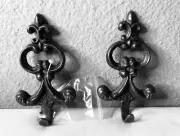 San Pacific International SPI Cast Metal Wall Coat Hook Hangers Set of 2