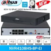 Dahua NVR4108HS-8P-EI 16MP 8CH 8PoE AI NVR WizSense 8 Channel Video Recorder