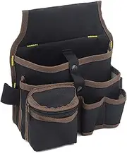 Electrician Waist Pack Tool Belt Pouch Builders Bag Belt Storage Tool Bag with 7 Pocket for Garden Electrician Carpenter Plumber Technician and Painter