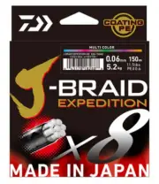 DAIWA J-BRAID EXPEDITION- MULTI COLOR