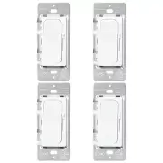 4-Pack Dimmer Switch for LED Bulbs, 3-Way & Single Pole