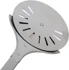 Pizza Peel – Rotating Pizza Paddle with Long Handle, Stainless Steel Pizza Sp...