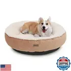 MoNiBloom 30"x30"x9" Dog Beds for Medium Size Dogs Machine-Washable Short Plu