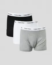 [Calvin Klein] Calvin Klein Men's Cotton Stretch Trunks 3 Pack Underwear in Assorted Size Small S Assorted