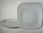 CORELLE LIVINGWARE BOUTIQUE VITRELLE " VIVID WHITE " 8 PC. DINNERWARE SET NIB