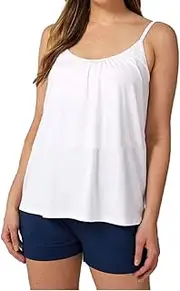 [HIDEZHI] Loose-Fitting Tank Top with Built-in Bra, Tank Top with Built in Bra for Women