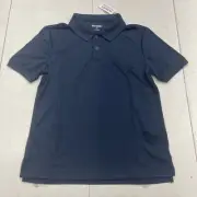 Old Navy Blue Go Dry Short Sleeve Polo Youth Boys Medium New