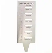 UPTTHOW Grass Gauge Gardening Weeding Ultimate Lawn Tool Yard Landscaping Plant Growth Height Measurement Stainless Steel Ruler Gift for Lawn Enthusiast, Dad and Friends