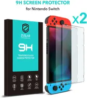 [2 Pack] ZUSLAB Nintendo Switch Tempered Glass Screen Protector HD Clear Anti-Scratch for Switch 2017 2018 2019 2020
