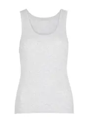 Colorful Standard Ribbed Stretch-cotton Tank - Light Grey - S (UK8-10 / S) S (UK8-10 / S)