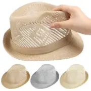 Summer Ladies Beach Straw Hat Floppy Foldable Wide Brim Womens Men Breathable