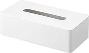 Yamazaki 5583 Tissue Case, Regular Size, White, Compatible Size: Inner Dimensions (W x D x H): Approx. 9.8 x 4.7 x 2.8 inches (25 x 12 x 7 cm) Tower, Storage Hide Packaging, Tissue Cover