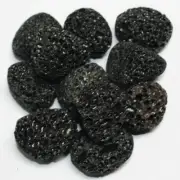 x1 Genuine Natural Lava Stone Crystal Tumbled Stone