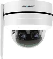 [GENBOLT] 2.5K PTZ WiFi Security Camera Indoor and Outdoor DC&POE,4MP Dual Lens Home Surveillance IP Camera CCTV 10X Hybrid Zoom, IK10 Vandalproof, IP66 Waterproof,Pan Tilt Auto Tracking Human Detection