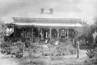 Bendigo District, Victoria, 1905 A family on the verandah of their ho Old Photo