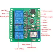 Smart WiFi Switch Relay Module 4 Channel Mobile APP Remote Control AC 90-250V