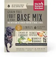 The Honest Kitchen Grain Free Fruit & Veggie Base Mix Recipe for Dogs, 7lb Box