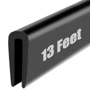 13Ft Rubber U-Shaped Seal Groove Trim for Doors Hatches Glass Steel Sheet