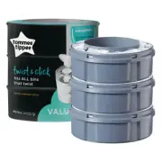 3PK Tommee Tippee Twist & Click Disposal Nappy/Diaper Refill Pack f/ Twist Bins