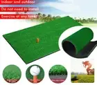 Golf Practice Mat Portable Grass Mat Hitting Mat with Rubber Tee 60 cm x 30 cm