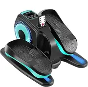 Electric Elliptical Machine, Under Desk Elliptical Machine for Seniors, Portable Elliptical Trainer, Sitting Pedal Training Unit with Remote Control for Teens and Adults