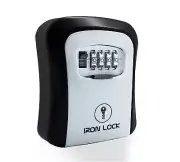 ® - Key Lock Box Wall Mount for Keys 4 Digit Combination with Resettable Code...