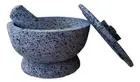 Molcajete With Lid Mortero Mortar & Pestle Salsas & Spices Mexico Handmade New
