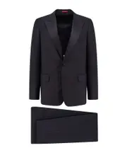 Gucci Two Piece Tailored Tuxedo Suit IT52,IT50,IT48 black