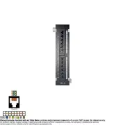 Patch Panel RJ45 8P8C 12-Port C5e B89 Bracket Vertical Wall Mount UL E179602