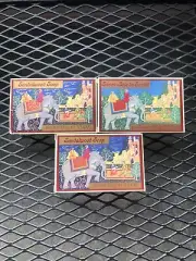 CRABTREE EVELYN MYSORE SANDALWOOD VINTAGE SOAP SET of 3 BOXED BARS