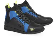 Ixon Freaky WP Motorcycle Shoes, black-blue-yellow, Size 46 for Men Black Blue Yellow