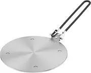 Heat Diffuser Plate 20/24cm Stainless Steel Induction Plate Adapter Anti-Slip Glass Cookware Heat Conduction Plate Cooking Induction Adapter for Gas Stove Induction Cooker //(Style 1,Silver)