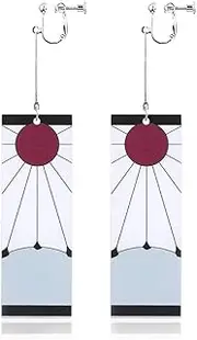 [KitsKap] Tanjiro Earrings Hanafuda Tanjiro Cosplay Earrings Anime Jewelry Accessories